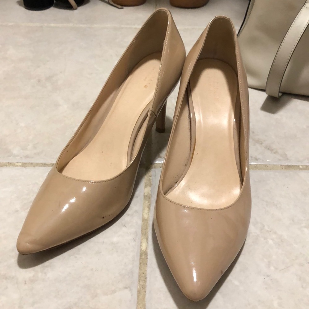 cole haan low nude heel